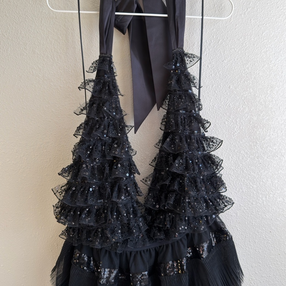 LOVESHACKFANCY Callaia Dress in Black - Picture 7 of 14